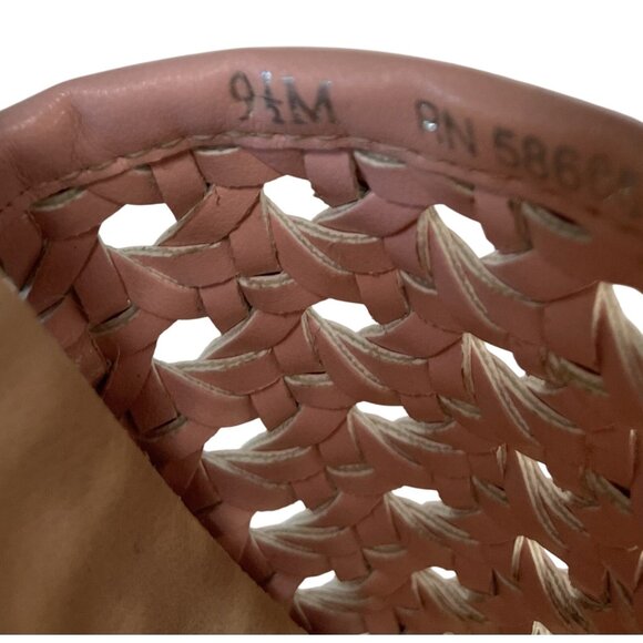 BP Chunky Platform Sandals Womens 9.5 Pink Espadrille Slip On Slide Shoes Boho - Picture 8 of 11